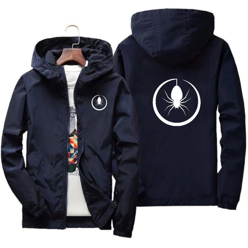 Men's hooded waterproof jacket, windbreaker for outdoor sports, hiking, cycling, and fishing