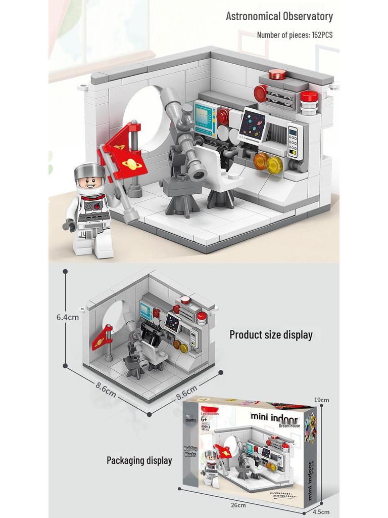 Lele Brothers Dream Home Street View Building Blocks - Educational Toy for Kids