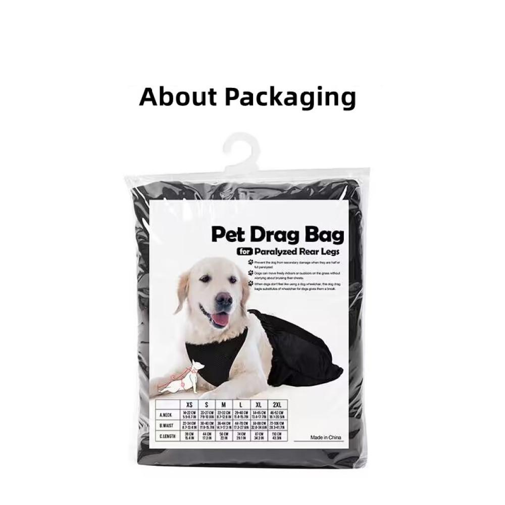 Pet Dog Hind Leg Injury Aids, Medium And Large Dog Hind Leg Disability Towing Bag