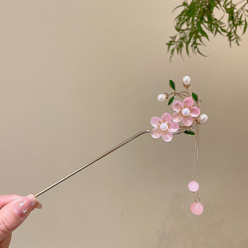Luxusní retro čínská sponka do vlasů s třásněmi pro ženy - Všestranná slitinová spona do vlasů pro elegantní drdoly
