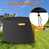 Round Gas Fire Pit 420D Cover for All Weather Outdoor Storage 38" Dia × 24"H Us