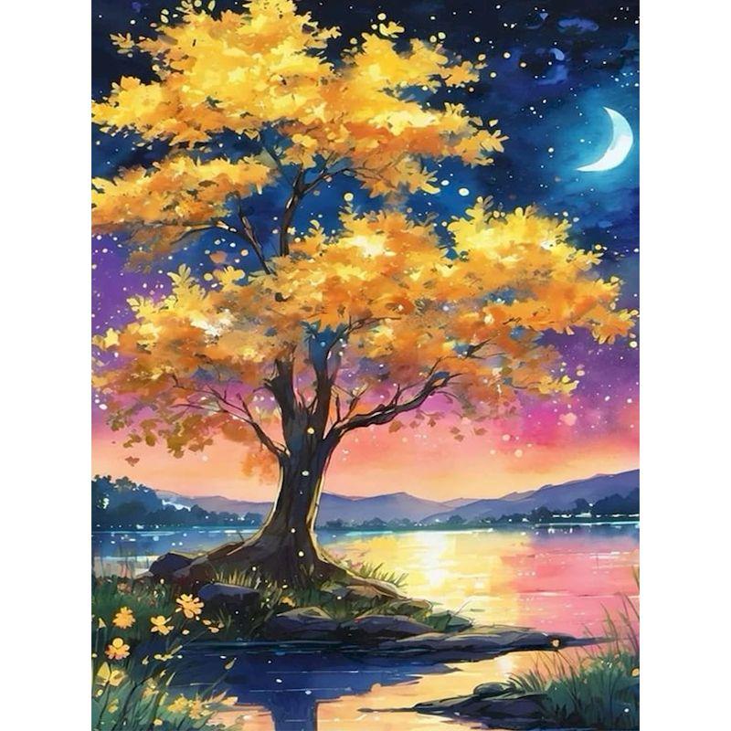 CHENISTORY DIY Painting By Numbers For Adults Landsape Oil Picture HandPainted Animals Coloring By Numbers Home Wall Art
