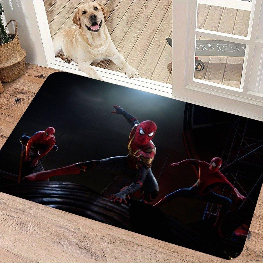 1pz Zerbino a Tema Marvel Spider-Man per Ingresso/Soggiorno, Regalo Ideale per Fan di Supereroi, Regalo di Festa & Decorazione per la Casa P