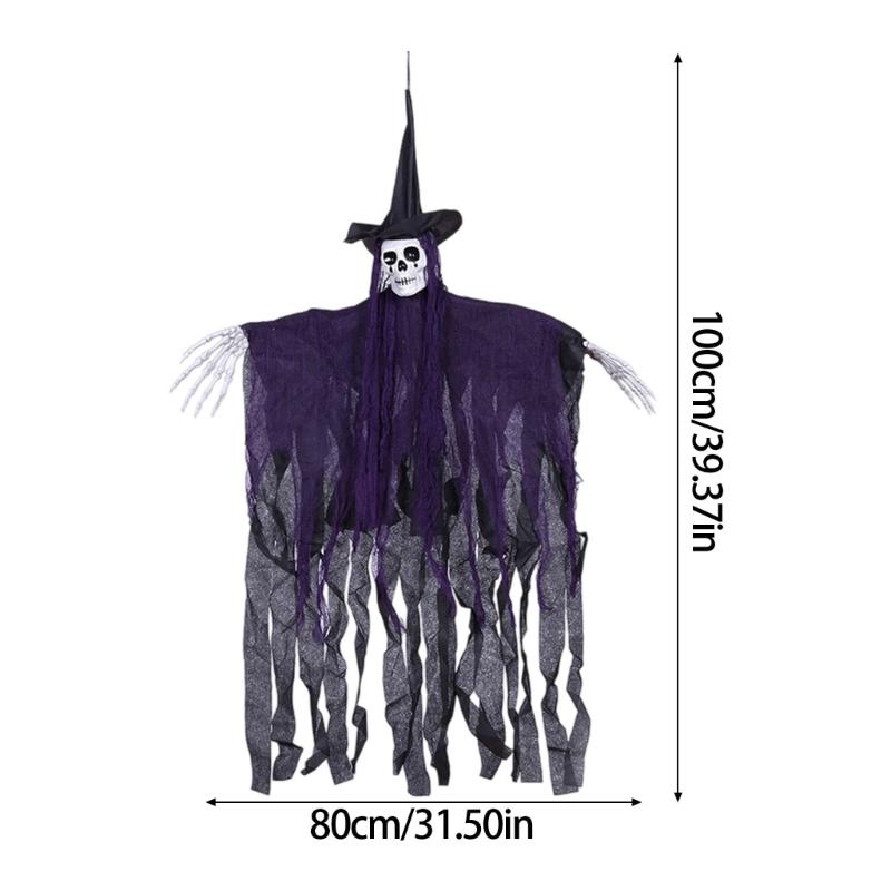 Echte weinende Hexe Figur Für gruselige Dekorationen Strapazierfähiger Stoff Dämonisches Haus Themenparty