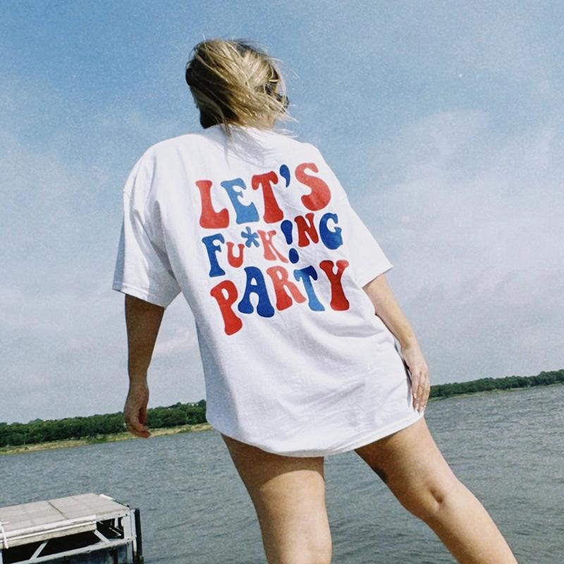 Summer Round Neck 3D Simple Print Top Fashionable Casual Short Sleeved Women's T-shirts