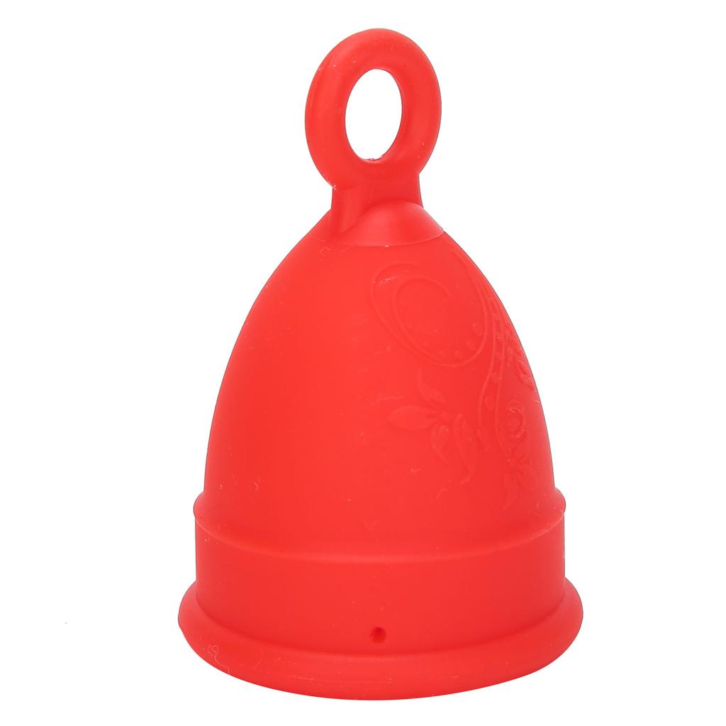Silicone Menstrual Cup Women Soft Elastic Reusable Period Cup Female Body Care ToolRed S