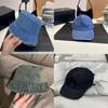 Denim Baseball Cap With Letter Print And Adjustable Fit For Casual Men Women