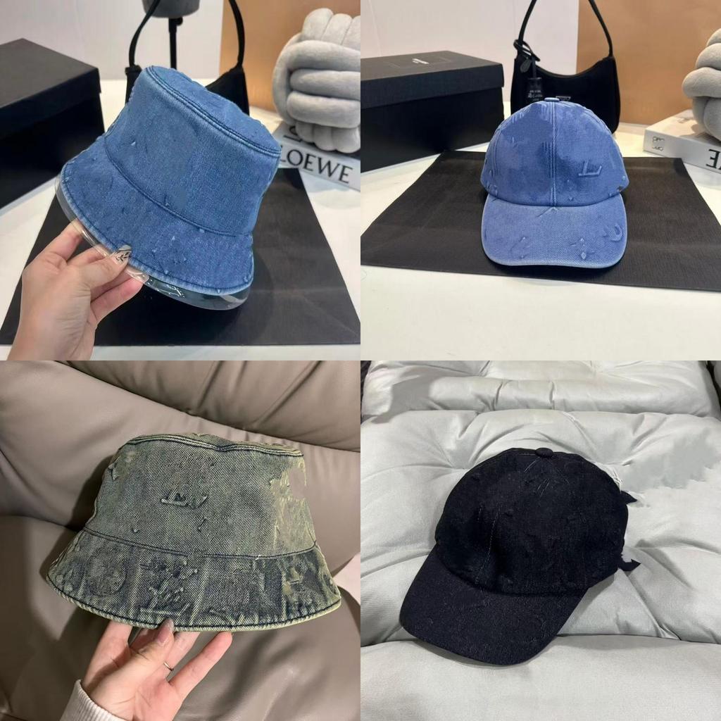 Denim Baseball Cap With Letter Print And Adjustable Fit For Casual Men Women