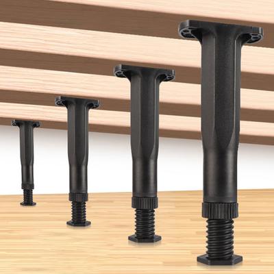 Furniture Adjustable Foot Plastic Telescopic Furniture Support Legs Chair Sofa Support Bed Bottom Load Bearing Bracket Hardware
