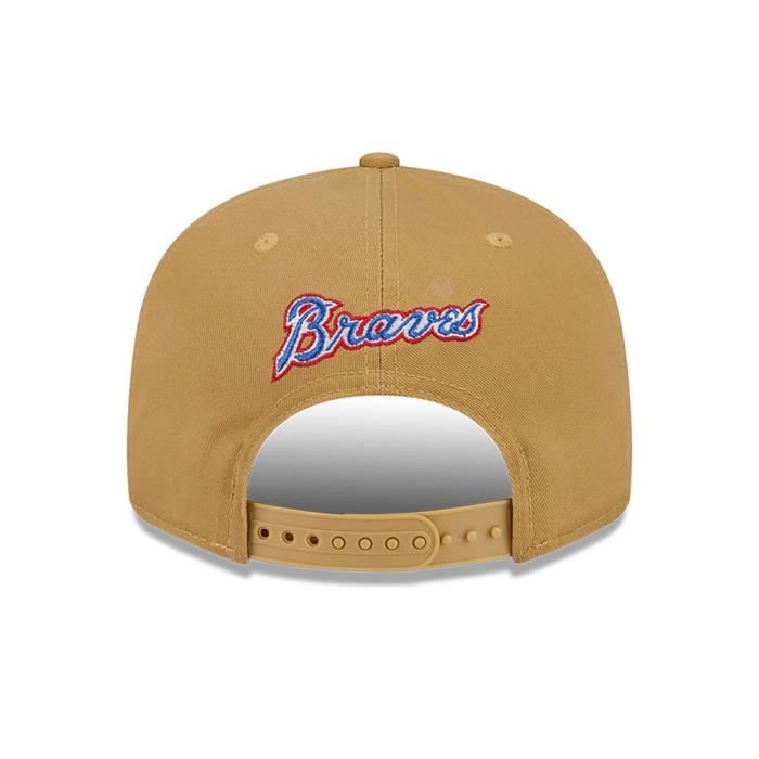 Casquette Snapback - New Era - 9FIFTY - Atlanta Braves - 100% Coton - Beige