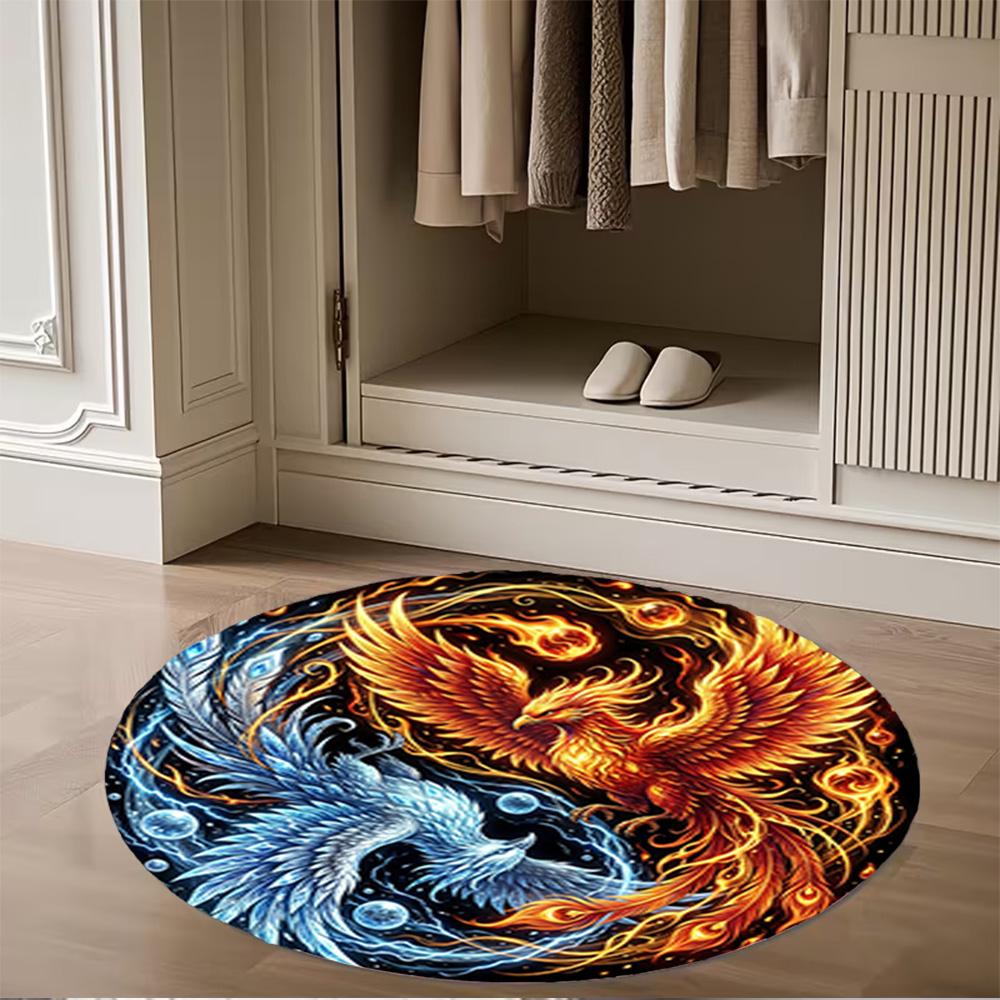 1pc Yin Yang Tree Design Non Slip Home Carpet Living Room Decoration Gift Idea