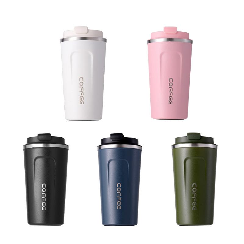 Coffee Cup Thermos Cup 380ml/510ml Vacuum Flasks Portable Stainless Steel Thermos Cup Water Bottle Travel Tea Mug Office Thermos Cup
