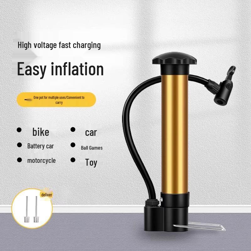 Universelle Mini-Hochdruck-Luftpumpe für Basketball, Fußball, Fahrrad - Multifunktions-Inflator mit Nadel