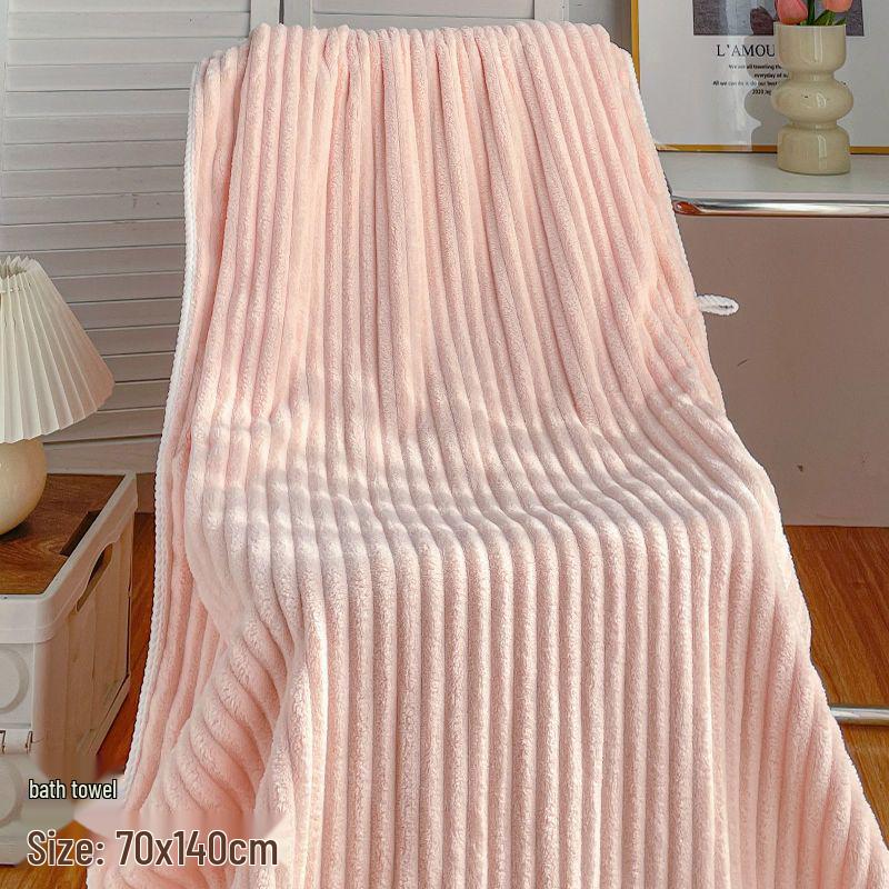 

Thick, Absorbent Bath Towel Set - Large, Non-Shedding Towels with Hair Drying Cap for Men and Women Thick 140x70cm
