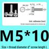 M3-M8 Hand-Tightened Transparent Acrylic Knurled Screw 