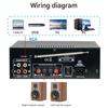 Compactly Stereo Sound Amplifier 60Wx2 Output Supports USB Port And Microphones Input For Karaoke And Music Playbacks