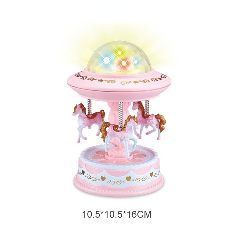 Merry-go-round Music Boxes  Music   Room Decoration Gifts Unisex Christmas Horse Carousel Box Home Decor WF916
