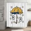 Bathroom Shower Curtain Set Waterproof Farmhouse Decor Vintage Floral Pattern Fabric Backdrop for Tub