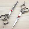 6.0-Inch Glossy Big Dragon Hairdressing Scissors - Straight & Thinning Shears for Barbers