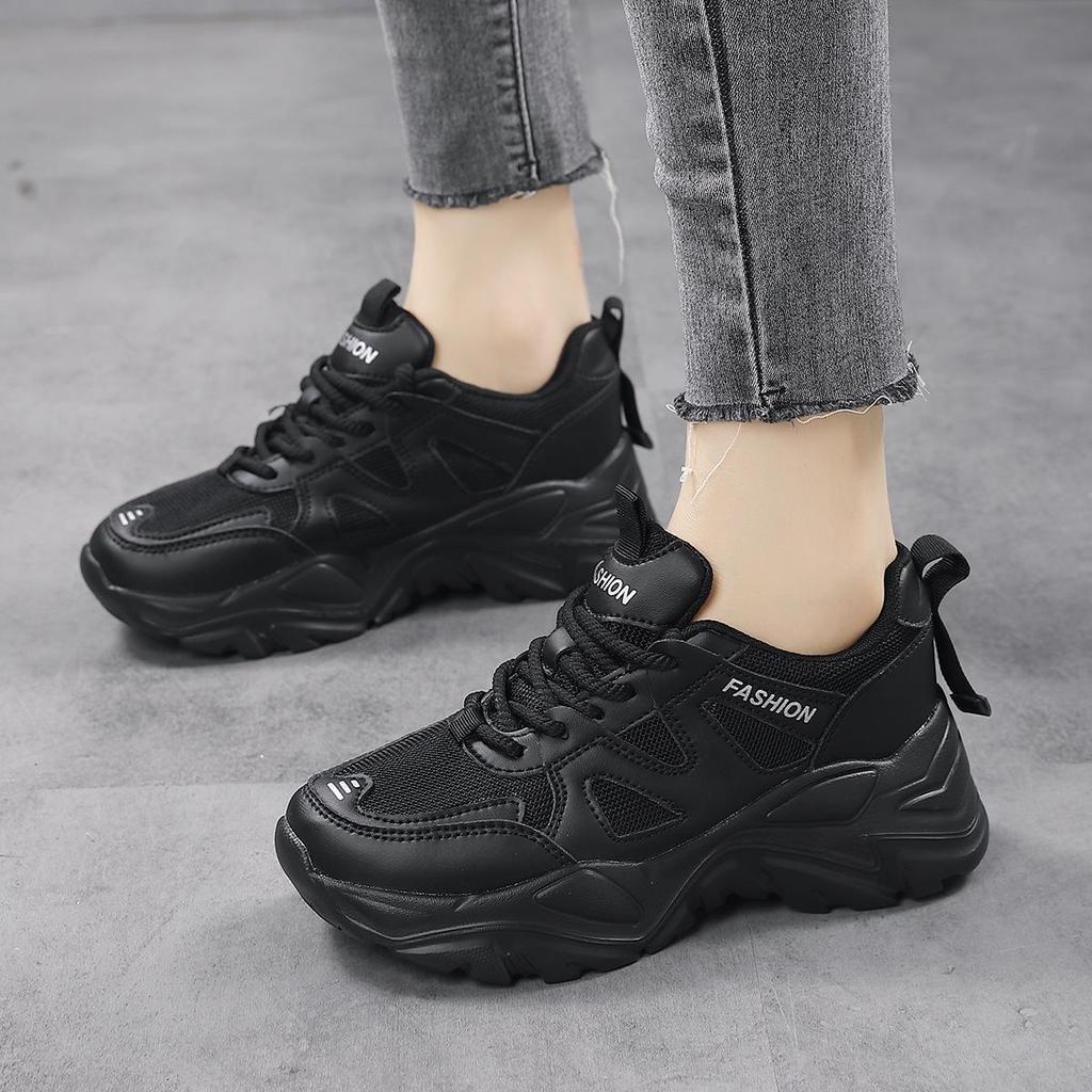 Women's 2025 Fashionable Versatile Running Shoes - Thick Sole Casual Sports Sneakers for Spring/Autumn