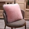 Ins Style Imitation Wool Plush Cushion - Cute Backrest & Bay Window Pillow for Sofa