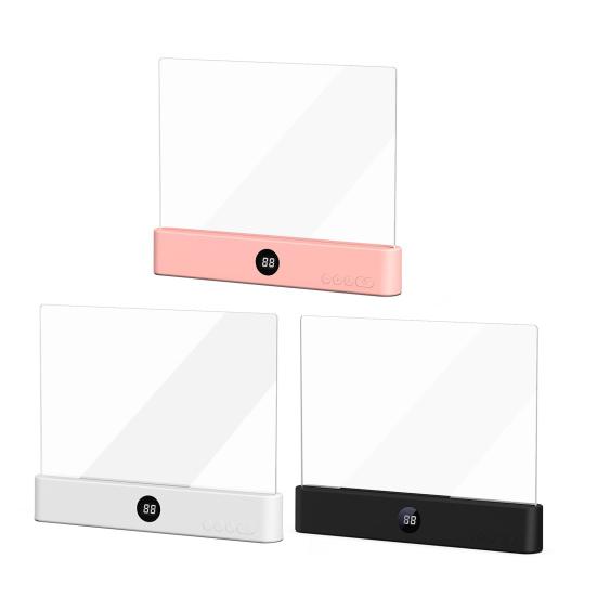 Yousheng Buchlampe Wiederaufladbar Klare LED Flache Leselampe Dimmbare Panelplattenlampe mit 3 Farben und Timer Vollseitenlicht für Leser Buch