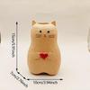 Cat Vase Handmade Vase, Home Decor Small Vases Cat Statue Holding Heart Shaped,Modern Creative Cat Decor