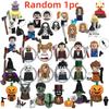 Wm6205 G0185 G0129 Killer Klowns Mini Figure Classic Horror Thriller Movie Building Block Model Doll Halloween Toys