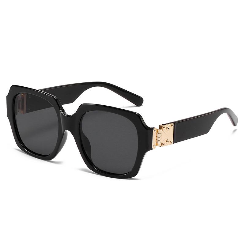 New Fashion Box Sunglasses European And American Men S And Women S Large Frame Flat Top Sunglasses Internet Celebrity Street Sunglasses