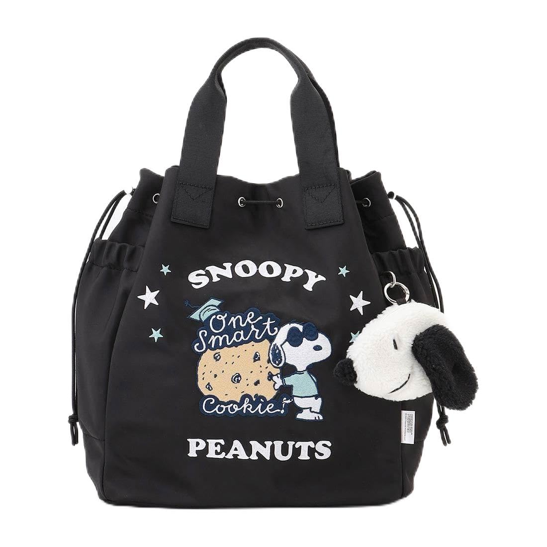 

Сумка-тоут с двумя ручками и завязками, дизайн Исаак Снупи (печенье) 2005703 Серый (11)