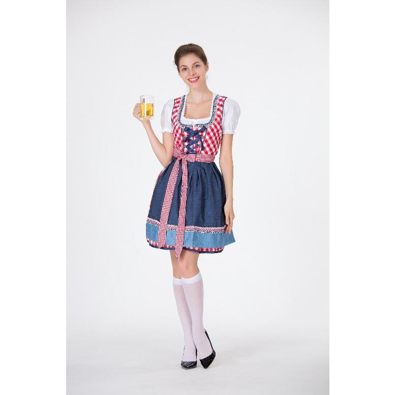 Немецкий Октоберфест Баварское традиционное пивное платье хлопковое вышитое костюм горничной костюм горничной S
