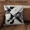 2D Modern Abstract Pattern Decorative Pillow Covers Pattern Cushion Cover Suitable For Sofa Bedroom Car Pillow Cover