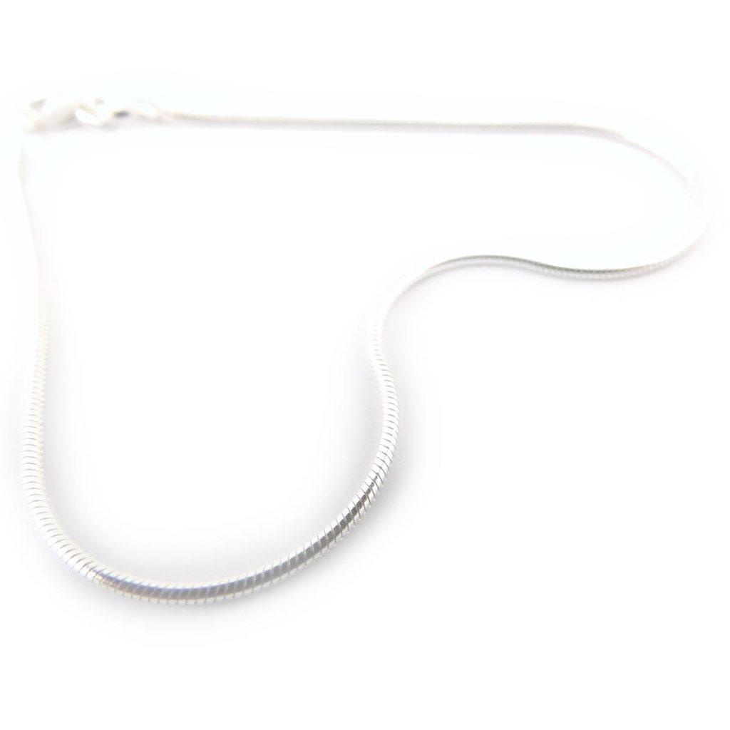 Les Trésors De Lily [C7440] - Silver 'Snake' Silver Bracelet - 18 Cm 1 Mm