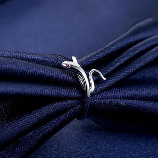 Modischer Schlangenform-Öffnungs-Fingerring, verstellbar, für Damen, Schmuck, Party-Geschenk