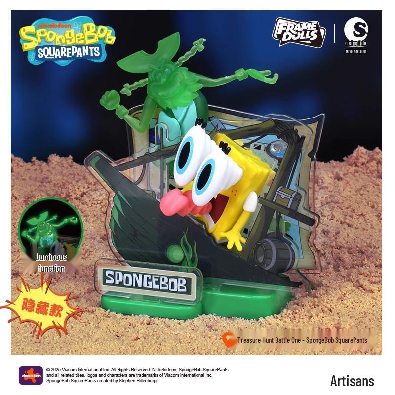 SpongeBob SquarePants Adventure Figures: Patrick, Squidward, Mr. Krabs Blind Box Ornaments