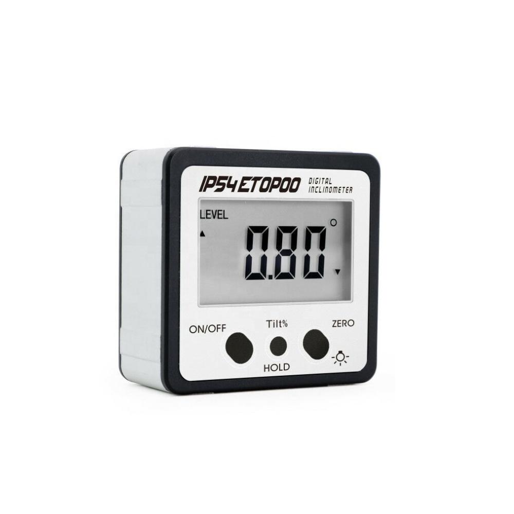 Mini IP54 Digital Angle Gauge with Backlight Electronic Protractor Digital Inclinometer Water Proof Tilt Box with Magnetic Base