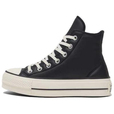 All Star Lift Comfortable and Versatile Non-slip Durable High-top Skate Shoes for Women Black