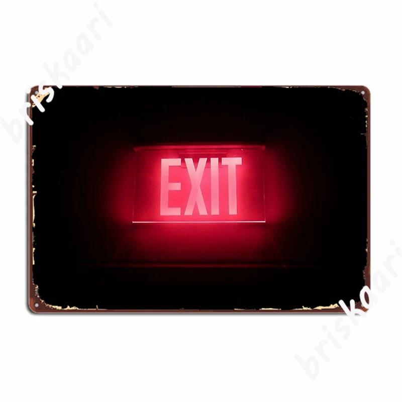 Exit Metal Signs Club Mural personalized Plaques Tin sign Posters 20X30CM