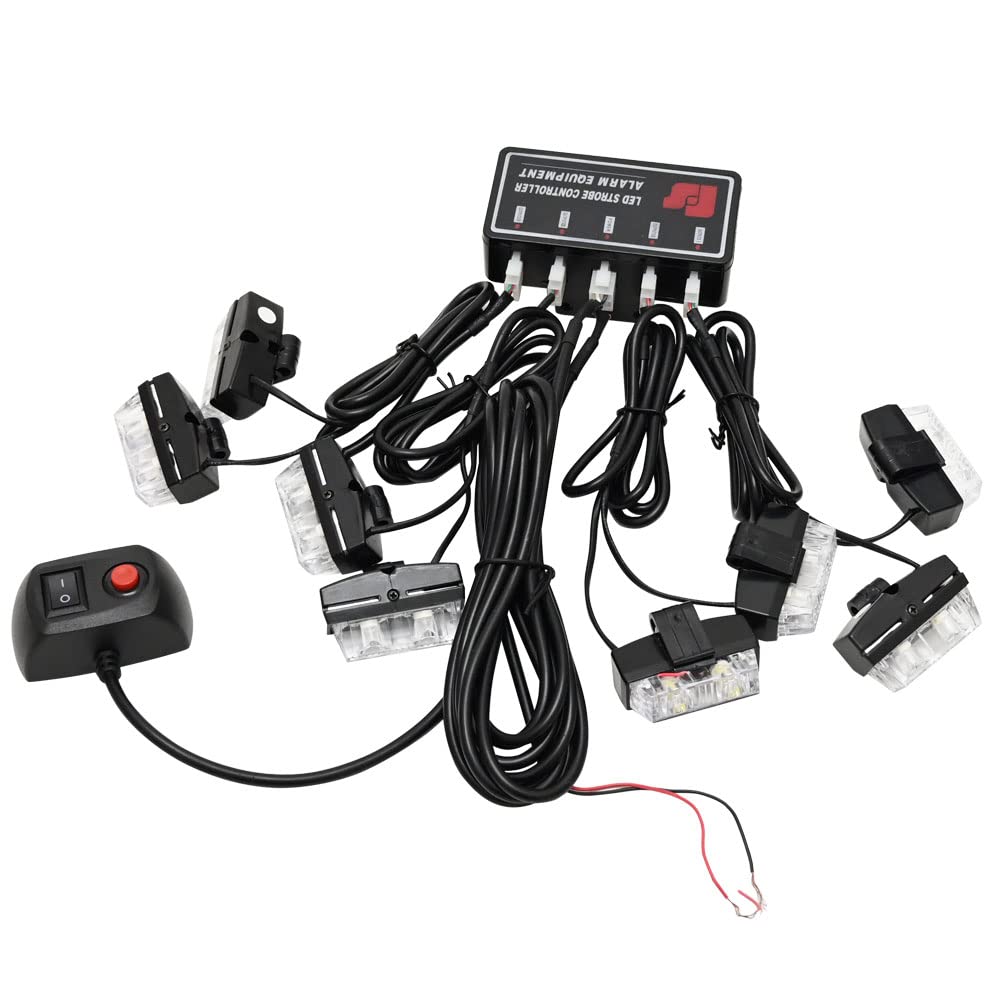 12V Car LED Strobe Light Flashlight Strobe Light Flash Light with Switch