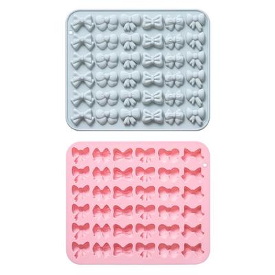 Cute Bowknot Shape Silicone Cake Decors Molds Ideal for Crafting and Baking Safe and Durable for Creative Projects