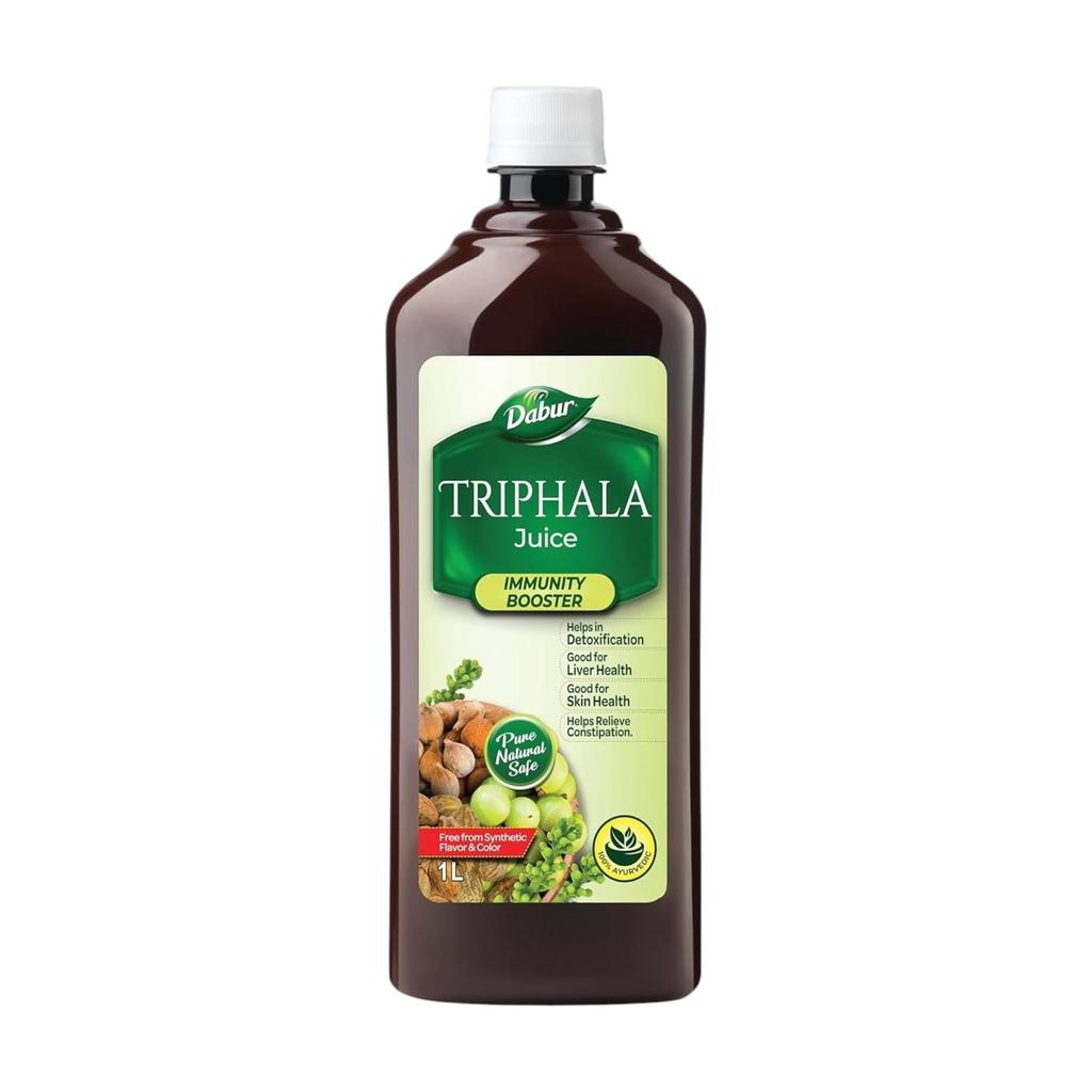 Dabur Triphala Saft 1L Ayurvedischer Kräutersaft für das tägliche Wohlbefinden Natürliches Antioxidans Fruchtmischungsgetränk Balance