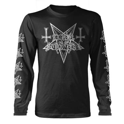 Dark Funeral Unisex Erwachsenen Logo Langarm-T-Shirt