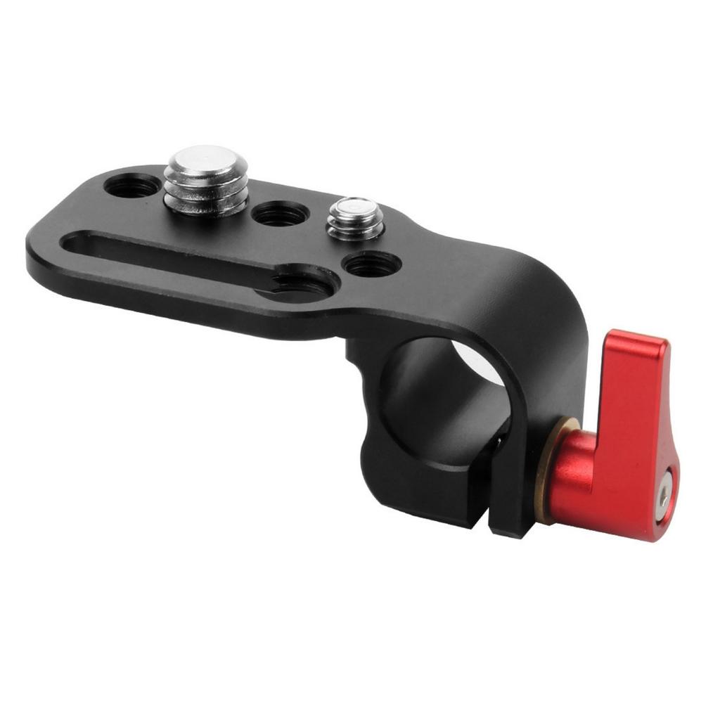 Professional 15mm Rod Clamp Aluminum Alloy Single Rod Mount Adapter Connector for Camera Support System Microphones