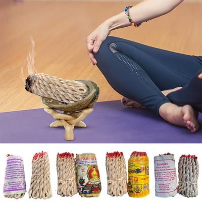 40pcs Sage And Sabba With Patchouli And Cedar Aromatherapy Himalayan Rope Fragrance