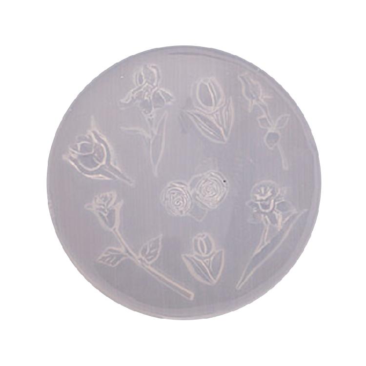 

Epoxy Mold Cupcake Jewelry Pendant Craft Rose Flower Mold for Quicksand Filler 1
