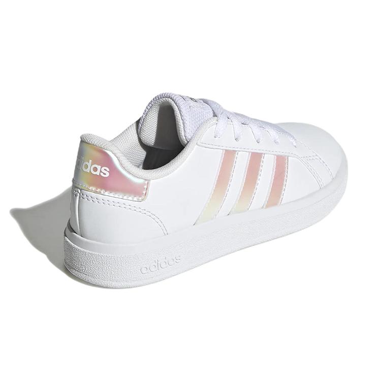adidas Grand Court 2.0 Big Kid 'White Iridescent' GY2326