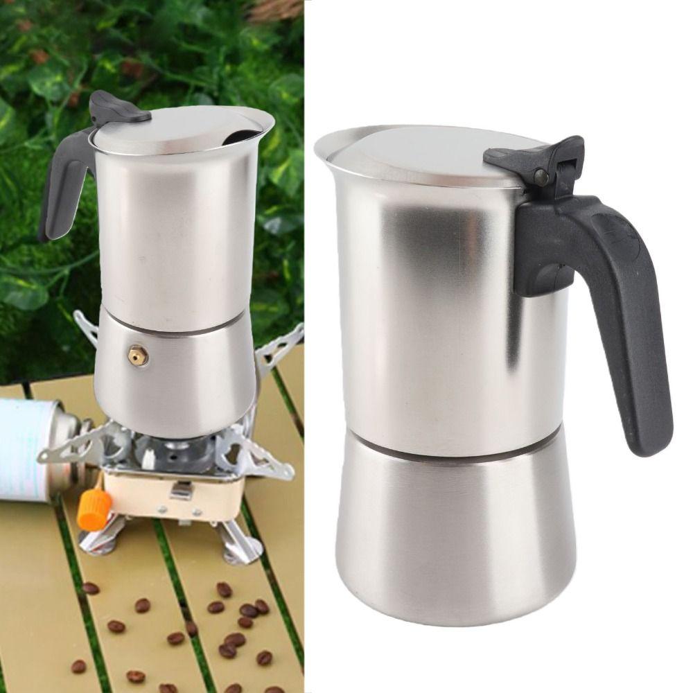 304 Stainless Steel Moka Pot 200 Ml Capacity Cold Extraction Pot  Coffee Brewing