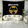 Megadeth Wall Tapestry Aesthetic Wall Hanging Printed Fabric Blanket Decorative Tapestries for Bedroom Living Room Home Decor