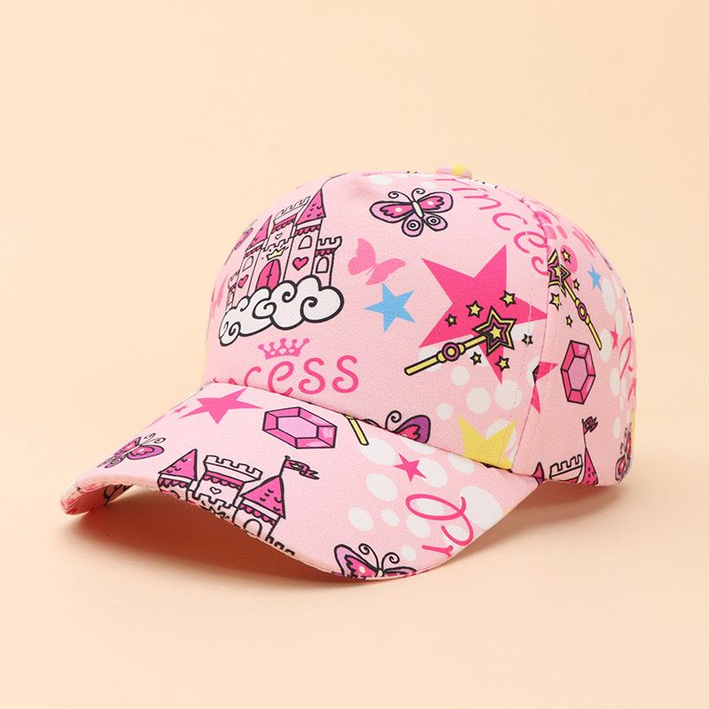 Cartoon Dinosaurs Whales Fruit Rocket Kid Baby Base Ball Cap Animal Image Printing Spring Summer Sunshade Hat