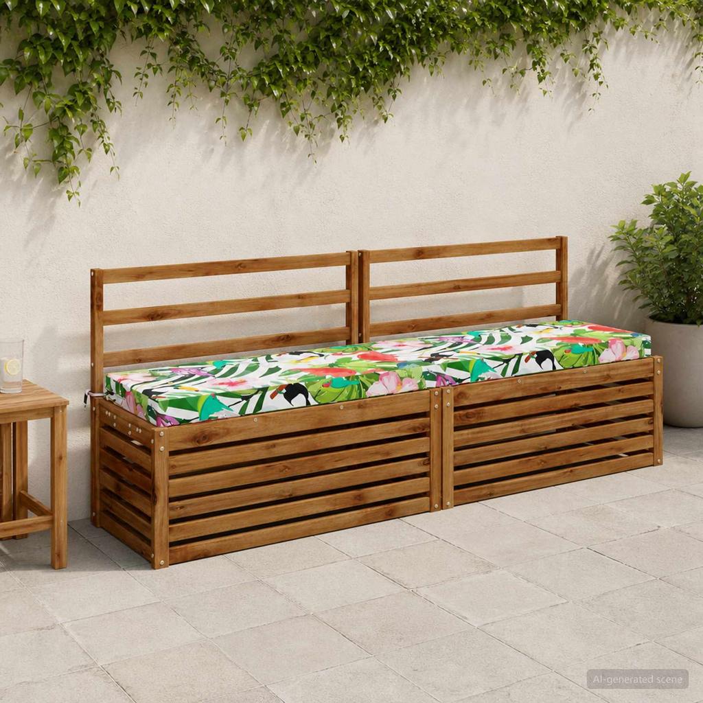2 Piece Bench Cushion Set SOEST 2 Pcs. 100percent Polyester Multicolor